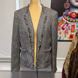 🔴Jones New York Black and White Tweed Blazer